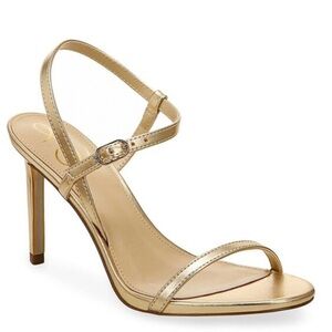 Sam Edelman Doran Gold Strappy Heeled Sandal